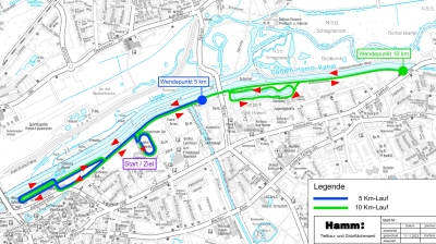 2025 Streckenverlauf 5 und 10km kl